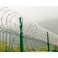 Fence a maglie a filo galvanizzato e rivestito in PVC